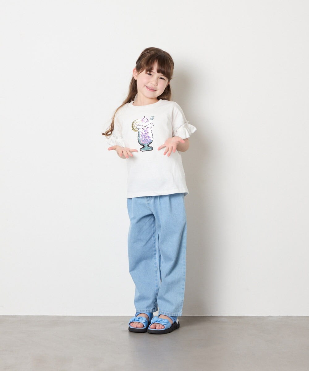 KJKGD04021 a.v.v KIDS(アー・ヴェ・ヴェ) [110-150]【接触冷感/綿100％】モチーフアソートTシャツ ホワイト