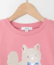 KJKGD04021 a.v.v KIDS(アー・ヴェ・ヴェ) [110-150]【接触冷感/綿100％】モチーフアソートTシャツ ピンク