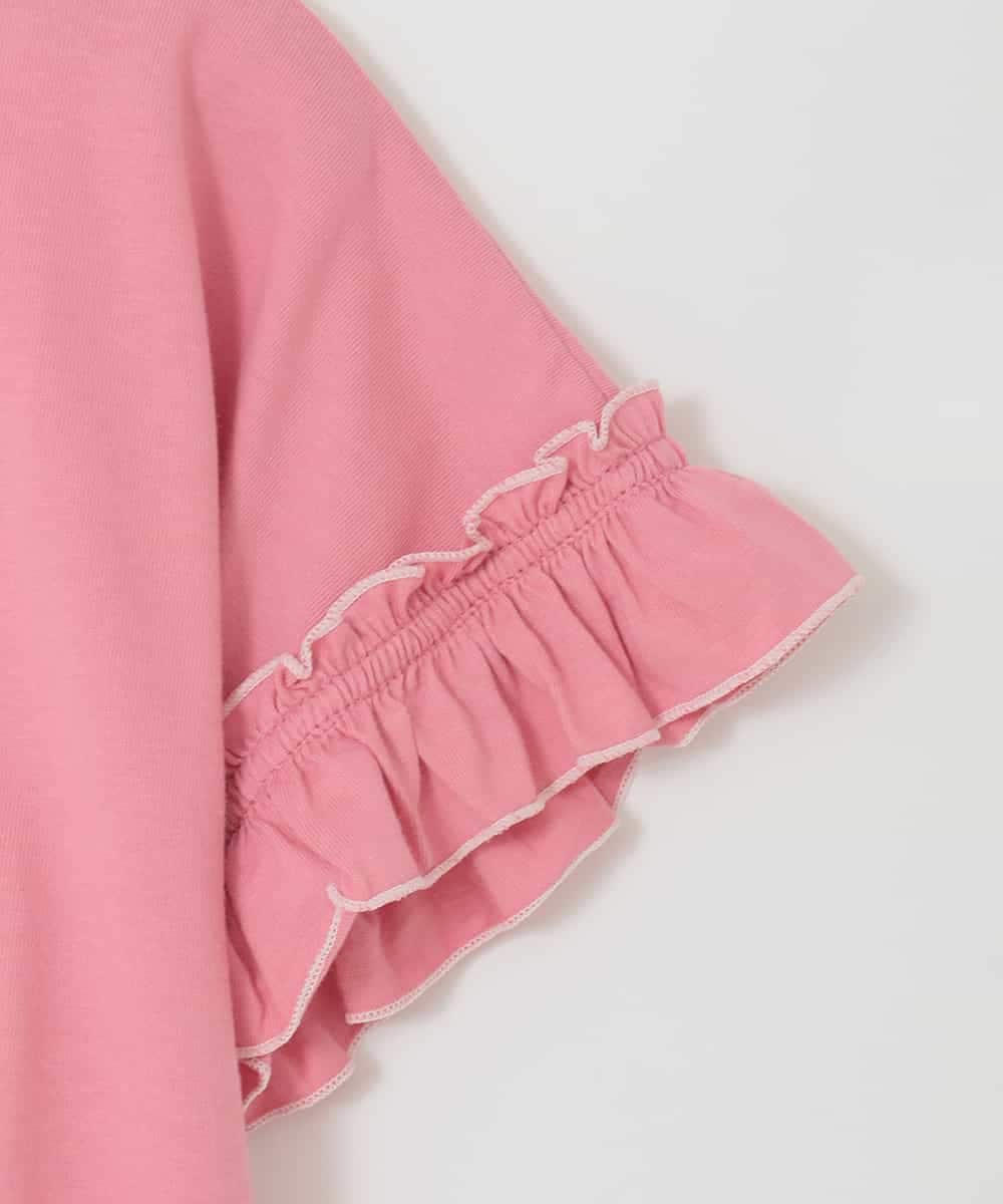 KJKGD04021 a.v.v KIDS(アー・ヴェ・ヴェ) [110-150]【接触冷感/綿100％】モチーフアソートTシャツ ピンク