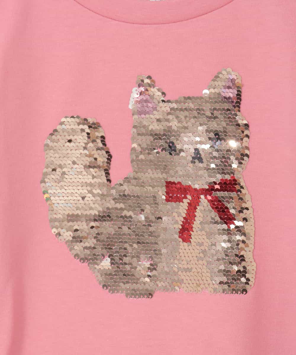 KJKGD04021 a.v.v KIDS(アー・ヴェ・ヴェ) [110-150]【接触冷感/綿100％】モチーフアソートTシャツ ピンク