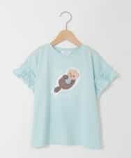KJKGD04021 a.v.v KIDS(アー・ヴェ・ヴェ) [110-150]【接触冷感/綿100％】モチーフアソートTシャツ ライトブルー