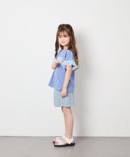 KJKGD05021 a.v.v KIDS(アー・ヴェ・ヴェ) [120-160]【接触冷感/毛玉になりにくい/綿100％】ヨウリュウシアースリーブTシャツ ブルー