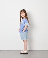 KJKGD05021 a.v.v KIDS(アー・ヴェ・ヴェ) [120-160]【接触冷感/毛玉になりにくい/綿100％】ヨウリュウシアースリーブTシャツ ブルー