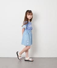 KJKGD05021 a.v.v KIDS(アー・ヴェ・ヴェ) [120-160]【接触冷感/毛玉になりにくい/綿100％】ヨウリュウシアースリーブTシャツ ブルー