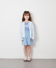 KJKGD05021 a.v.v KIDS(アー・ヴェ・ヴェ) [120-160]【接触冷感/毛玉になりにくい/綿100％】ヨウリュウシアースリーブTシャツ ブルー