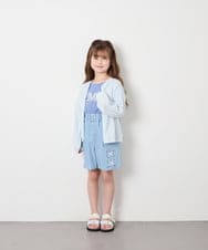 KJKGD05021 a.v.v KIDS(アー・ヴェ・ヴェ) [120-160]【接触冷感/毛玉になりにくい/綿100％】ヨウリュウシアースリーブTシャツ ブルー