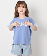 KJKGD05021 a.v.v KIDS(アー・ヴェ・ヴェ) [120-160]【接触冷感/毛玉になりにくい/綿100％】ヨウリュウシアースリーブTシャツ ブルー