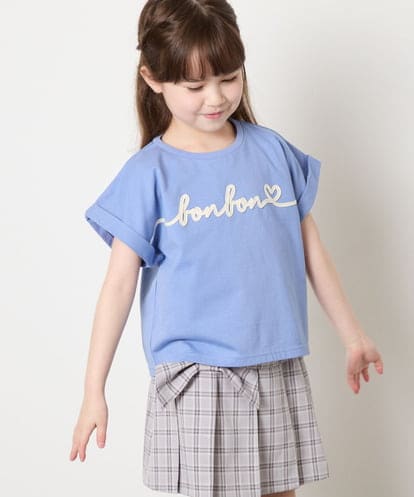KJKGD06026 a.v.v KIDS [120-160]【接触冷感/綿100％】シュルロゴTシャツ