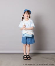 KJKGD62044 a.v.v KIDS(アー・ヴェ・ヴェ) [120-150]【数量限定】[シナモロール＆クロミ]オーバーチュールTシャツ ホワイト