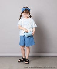 KJKGD62044 a.v.v KIDS(アー・ヴェ・ヴェ) [120-150]【数量限定】[シナモロール＆クロミ]オーバーチュールTシャツ ホワイト