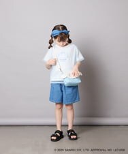 KJKGD62044 a.v.v KIDS(アー・ヴェ・ヴェ) [120-150]【数量限定】[シナモロール＆クロミ]オーバーチュールTシャツ ホワイト