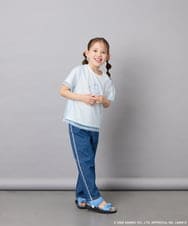 KJKGD62044 a.v.v KIDS(アー・ヴェ・ヴェ) [120-150]【数量限定】[シナモロール＆クロミ]オーバーチュールTシャツ ホワイト