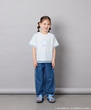 KJKGD62044 a.v.v KIDS(アー・ヴェ・ヴェ) [120-150]【数量限定】[シナモロール＆クロミ]オーバーチュールTシャツ ホワイト