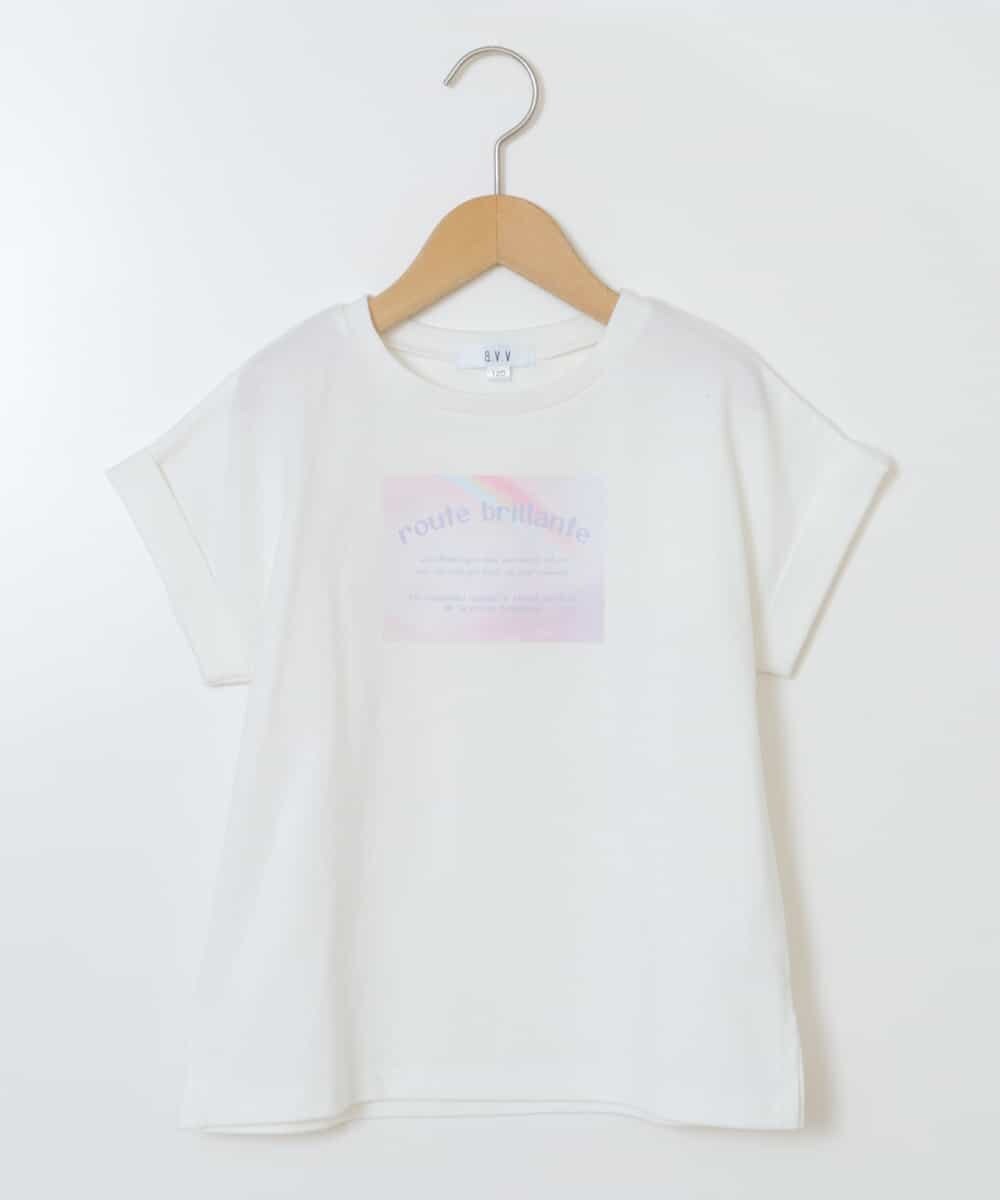 KJKGS04019 a.v.v KIDS(アー・ヴェ・ヴェ) [100-130]ロゴアソートＴシャツ ホワイト
