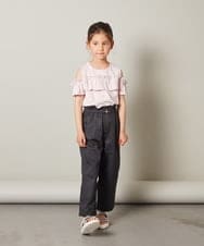KJKGT05024 a.v.v KIDS(アー・ヴェ・ヴェ) [140-150]フリルオフショルＴシャツ ライトブルー