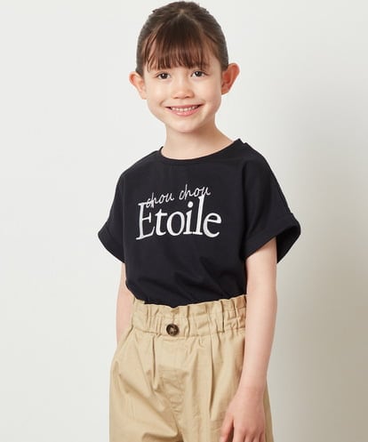 KJKGV05019 a.v.v KIDS [100-130]アソートロゴプリントTシャツ