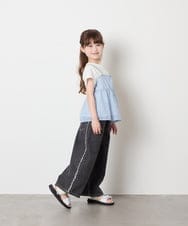 KJKHD64039 a.v.v KIDS(アー・ヴェ・ヴェ) [130-160]シアージャカードキャミドッキングトップス ライトブルー