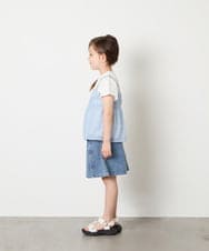 KJKHD64039 a.v.v KIDS(アー・ヴェ・ヴェ) [130-160]シアージャカードキャミドッキングトップス ライトブルー