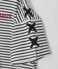 KJKHD75035 a.v.v KIDS(アー・ヴェ・ヴェ) [130-160]【冷感/UVカット】レースアップロゴTシャツ ホワイト