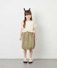 KJKHD77044 a.v.v KIDS(アー・ヴェ・ヴェ) [120-160]【冷感/洗える】レースTシャツタンク付き アイボリー