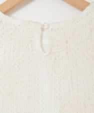 KJKHD77044 a.v.v KIDS(アー・ヴェ・ヴェ) [120-160]【冷感/洗える】レースTシャツタンク付き アイボリー