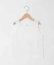 KJKHD77044 a.v.v KIDS(アー・ヴェ・ヴェ) [120-160]【冷感/洗える】レースTシャツタンク付き アイボリー