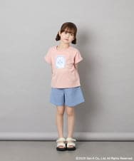 KJKHD80035 a.v.v KIDS(アー・ヴェ・ヴェ) [110-140]すみっコぐらしスパンコールT ピンク