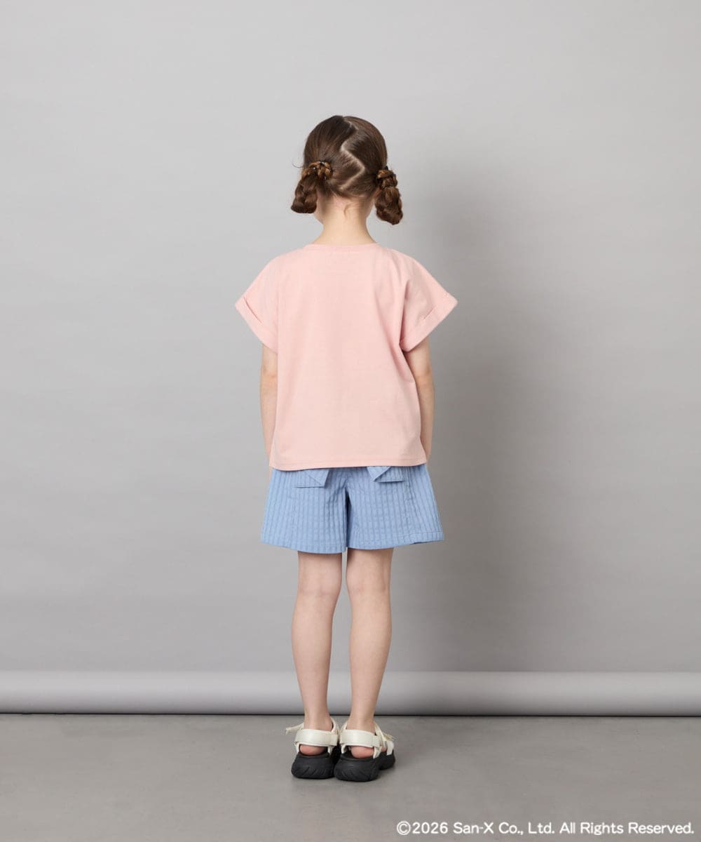 KJKHD80035 a.v.v KIDS(アー・ヴェ・ヴェ) [110-140]すみっコぐらしスパンコールT ピンク