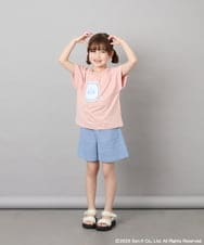 KJKHD80035 a.v.v KIDS(アー・ヴェ・ヴェ) [110-140]すみっコぐらしスパンコールT ピンク
