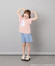 KJKHD80035 a.v.v KIDS(アー・ヴェ・ヴェ) [110-140]すみっコぐらしスパンコールT ピンク