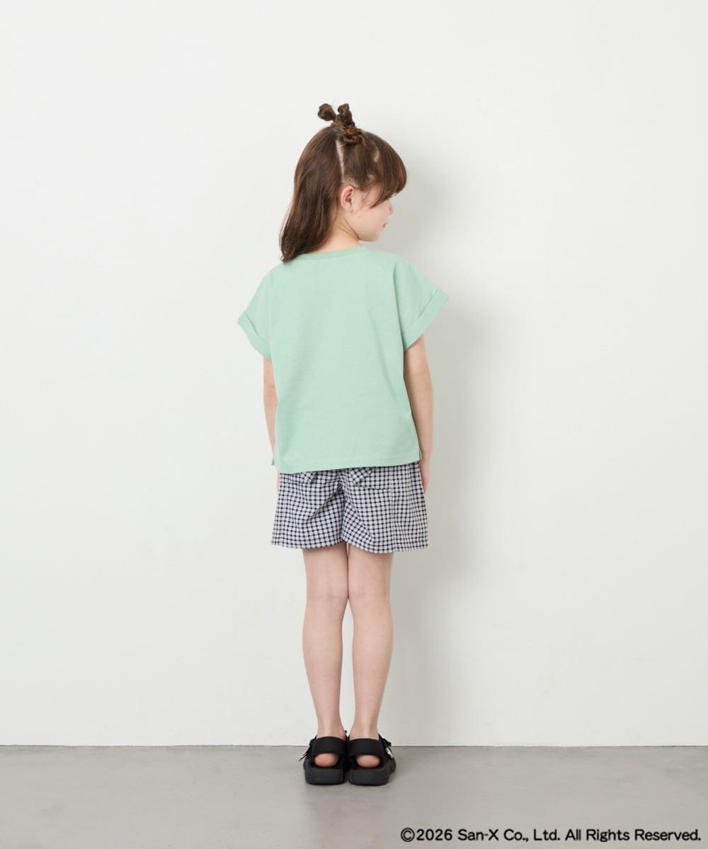 KJKHD80035 a.v.v KIDS(アー・ヴェ・ヴェ) [110-140]すみっコぐらしスパンコールT グリーン