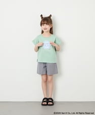 KJKHD80035 a.v.v KIDS(アー・ヴェ・ヴェ) [110-140]すみっコぐらしスパンコールT グリーン