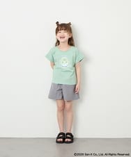 KJKHD80035 a.v.v KIDS(アー・ヴェ・ヴェ) [110-140]すみっコぐらしスパンコールT グリーン