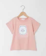KJKHD80035 a.v.v KIDS(アー・ヴェ・ヴェ) [110-140]すみっコぐらしスパンコールT ピンク
