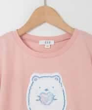 KJKHD80035 a.v.v KIDS(アー・ヴェ・ヴェ) [110-140]すみっコぐらしスパンコールT ピンク