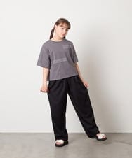 KJKHD91029 a.v.v KIDS(アー・ヴェ・ヴェ) [140-150]【男女兼用】袖ロールアップオーバーT ダークグレー