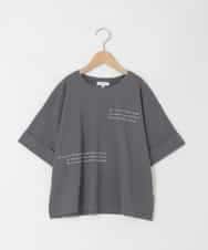 KJKHD91029 a.v.v KIDS(アー・ヴェ・ヴェ) [140-150]【男女兼用】袖ロールアップオーバーT ダークグレー