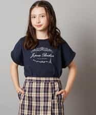 KJKHV20024 a.v.v KIDS(アー・ヴェ・ヴェ) 【接触冷感/ジメジメ対策/毛玉になりにくい/安心の綿100％/イージーケア】[100-130]】アソートアートモチーフＴシャツ ホワイト