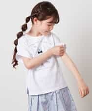KJKHV20024 a.v.v KIDS(アー・ヴェ・ヴェ) 【接触冷感/ジメジメ対策/毛玉になりにくい/安心の綿100％/イージーケア】[100-130]】アソートアートモチーフＴシャツ ホワイト