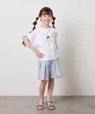 KJKHV20024 a.v.v KIDS(アー・ヴェ・ヴェ) 【接触冷感/ジメジメ対策/毛玉になりにくい/安心の綿100％/イージーケア】[100-130]】アソートアートモチーフＴシャツ ホワイト