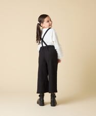 KJKJA41034 a.v.v KIDS(アー・ヴェ・ヴェ) [130-160]チュールスリーブポンチカットソー ホワイト