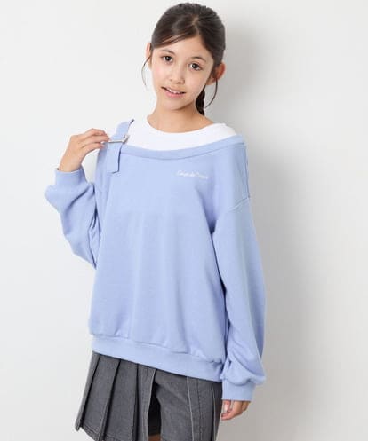 KJKJD02039 a.v.v KIDS [130-160]アシメショルダーベルトプルオーバー