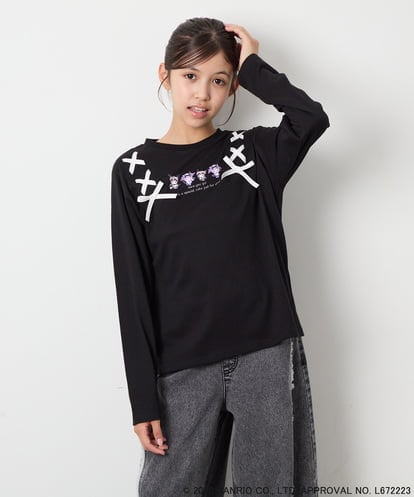 KJKJD05044 a.v.v KIDS [110-150]【サンリオ/数量限定】クロミレースアップTシャツ