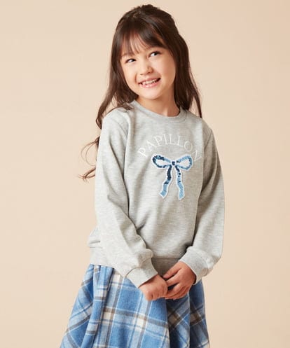 KJKKV43024 a.v.v KIDS [100-130]アソートモチーフトレーナー