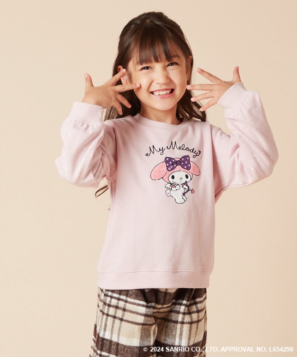 KJKKV80034 a.v.v KIDS(アー・ヴェ・ヴェ) 【数量限定】[100-140]［マイメロディ］エンジェルトレーナー ピンク