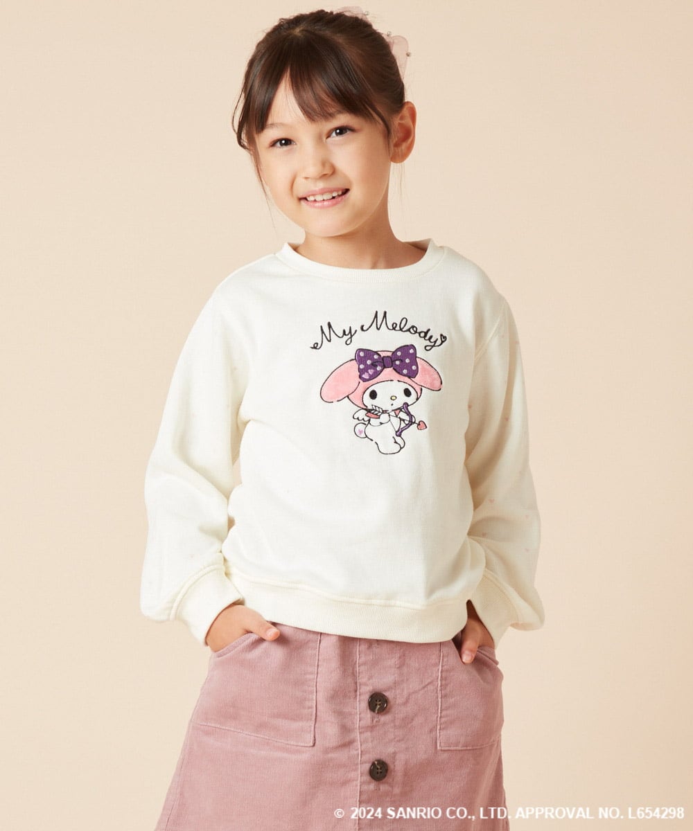 KJKKV80034 a.v.v KIDS(アー・ヴェ・ヴェ) 【数量限定】[100-140]［マイメロディ］エンジェルトレーナー ピンク