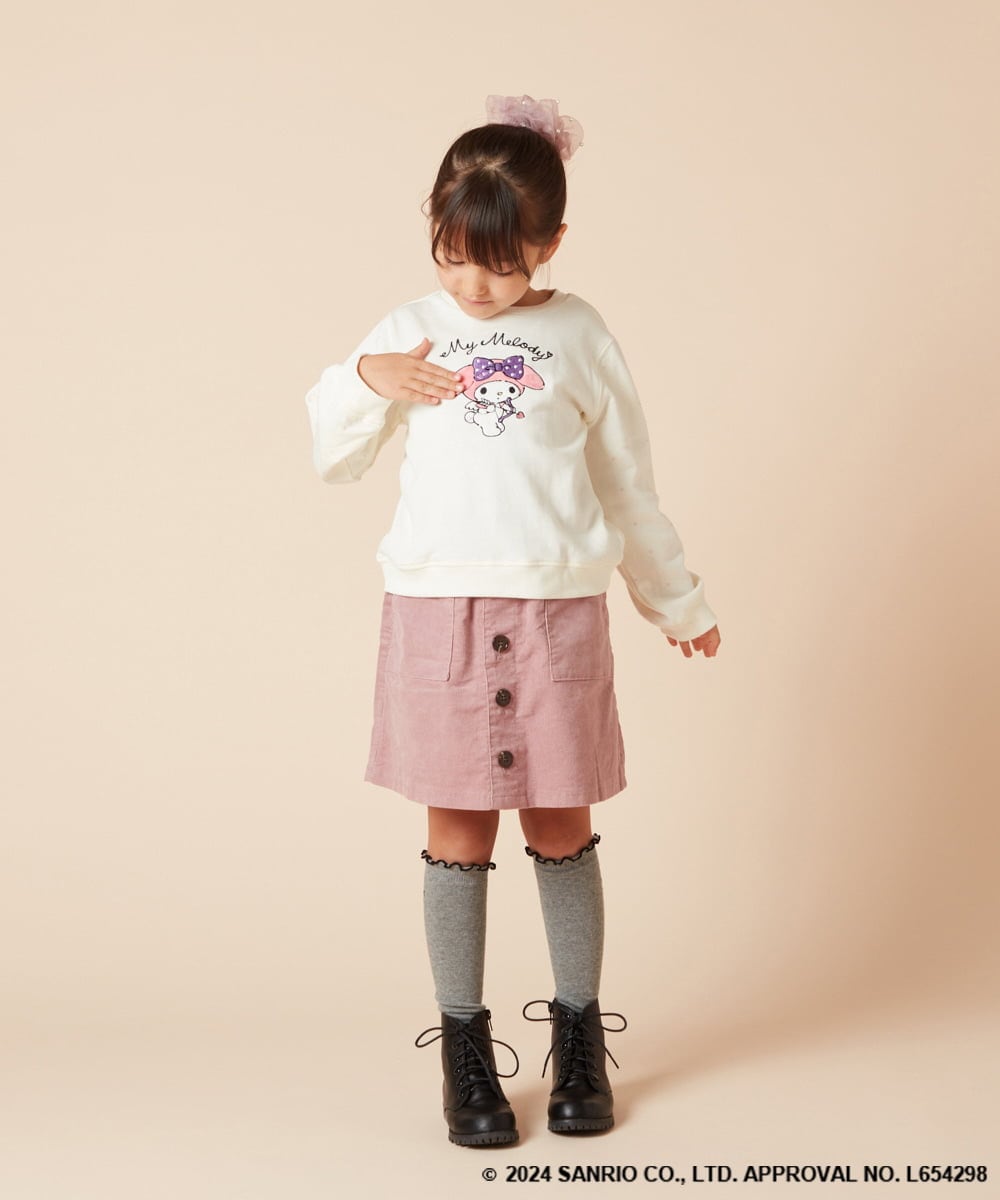 KJKKV80034 a.v.v KIDS(アー・ヴェ・ヴェ) 【数量限定】[100-140]［マイメロディ］エンジェルトレーナー ピンク