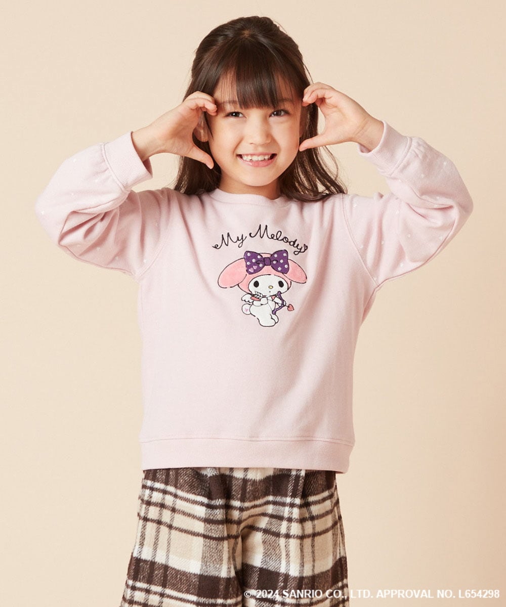 KJKKV80034 a.v.v KIDS(アー・ヴェ・ヴェ) 【数量限定】[100-140]［マイメロディ］エンジェルトレーナー ピンク