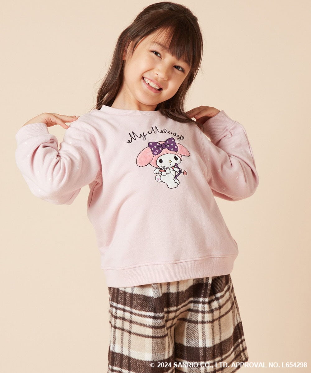 KJKKV80034 a.v.v KIDS(アー・ヴェ・ヴェ) 【数量限定】[100-140]［マイメロディ］エンジェルトレーナー ピンク