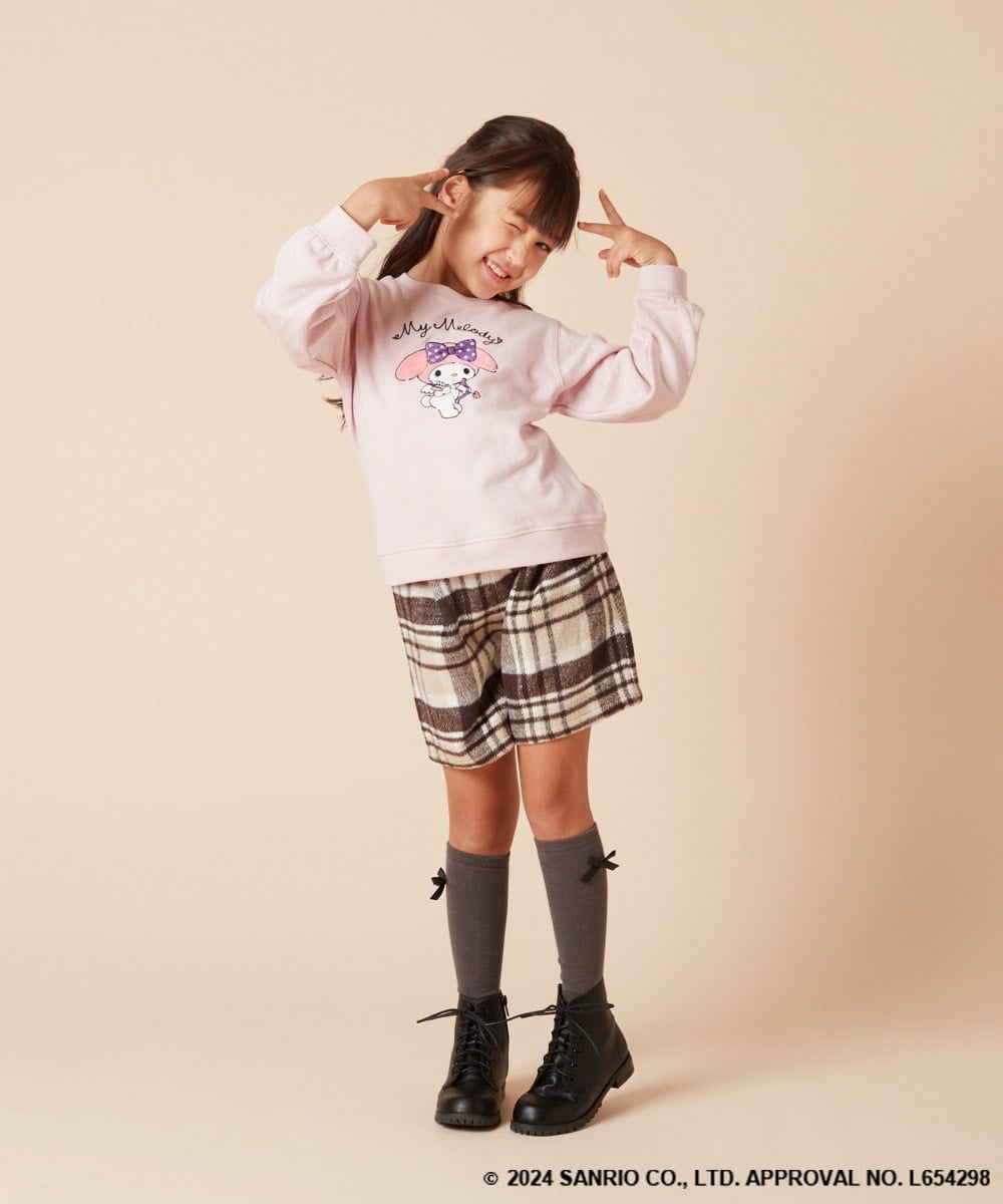KJKKV80034 a.v.v KIDS(アー・ヴェ・ヴェ) 【数量限定】[100-140]［マイメロディ］エンジェルトレーナー ピンク